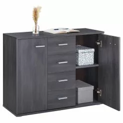 CARO-Möbel Sideboard JAMIE In Esche Grau 9 CARO-Möbel Sideboard JAMIE In Esche Grau -Sideboards Verkäufe 95443 2 N