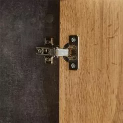 CARO-Möbel Sideboard JAMIE In Beton Dunkel/Wotan Eiche -Sideboards Verkäufe 95445 4