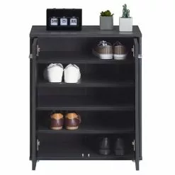 CARO-Möbel Schuhschrank LENNIS 2 Türen In Esche Grau -Sideboards Verkäufe 95449 3