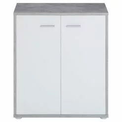 CARO-Möbel Schuhschrank LENNIS 2 Türen In Betonoptik/weiß -Sideboards Verkäufe 95450 1