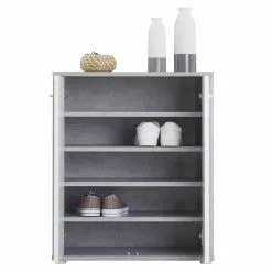 CARO-Möbel Schuhschrank LENNIS 2 Türen In Betonoptik/weiß -Sideboards Verkäufe 95450 3