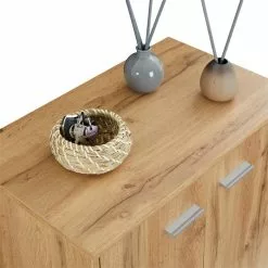 CARO-Möbel Schuhschrank LENNIS 2 Türen In Wotan Eiche -Sideboards Verkäufe 95452 4