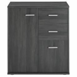 CARO-Möbel Kommode LOCARNO 2 Türen, 2 Schubladen In Esche Grau 8 CARO-Möbel Kommode LOCARNO 2 Türen, 2 Schubladen In Esche Grau -Sideboards Verkäufe 95455 1 N