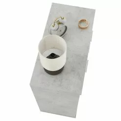 CARO-Möbel Kommode LOCARNO 2 Türen, 2 Schubladen In Betonoptik/weiß -Sideboards Verkäufe 95456 3 N