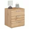 CARO-Möbel Nachttisch MARIELLA In Wotan Eiche Mit 3 Schubladen