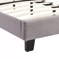 CARO-Möbel Polsterbett LEXINGTON 140x200 Cm, LED Beleuchtung, Stoff Grau 10 CARO-Möbel Polsterbett LEXINGTON 140x200 Cm, LED Beleuchtung, Stoff Grau -Sideboards Verkäufe 95534 3