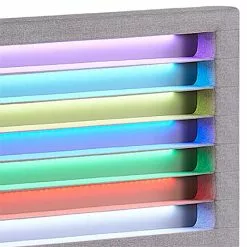 CARO-Möbel Polsterbett LEXINGTON 140x200 Cm, LED Beleuchtung, Stoff Grau 11 CARO-Möbel Polsterbett LEXINGTON 140x200 Cm, LED Beleuchtung, Stoff Grau -Sideboards Verkäufe 95534 4