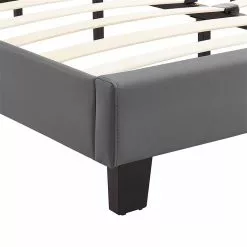 CARO-Möbel Polsterbett COLUMBUS 140x200 Cm, LED Beleuchtung, Kunstleder Grau 10 CARO-Möbel Polsterbett COLUMBUS 140x200 Cm, LED Beleuchtung, Kunstleder Grau -Sideboards Verkäufe 95538 3