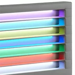 CARO-Möbel Polsterbett COLUMBUS 140x200 Cm, LED Beleuchtung, Kunstleder Grau 11 CARO-Möbel Polsterbett COLUMBUS 140x200 Cm, LED Beleuchtung, Kunstleder Grau -Sideboards Verkäufe 95538 4
