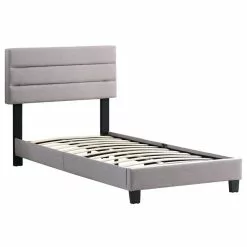 CARO-Möbel Polsterbett TUCSON 90x200 Cm, Stoff Grau -Sideboards Verkäufe 95540 2