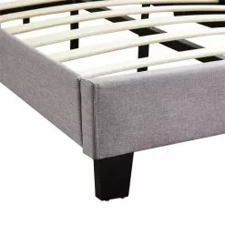 CARO-Möbel Polsterbett WASHINGTON 120x200 Cm, Stoff Grau -Sideboards Verkäufe 95547 3