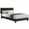 CARO-Möbel Polsterbett GREENPORT 120x200 Cm, Kunstleder Schwarz
