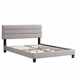 CARO-Möbel Polsterbett CLIFTON 140x200 Cm, Stoff In Grau -Sideboards Verkäufe 95554 1