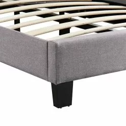 CARO-Möbel Polsterbett CLIFTON 140x200 Cm, Stoff In Grau -Sideboards Verkäufe 95554 2