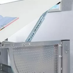 CARO-Möbel Kinderschreibtisch SARI, Neigbar Und Höhenverstellbar In Weiß/alu -Sideboards Verkäufe 95561 AC7