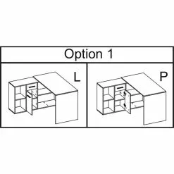 CARO-Möbel Eckschreibtisch DIEGO Mit Regal In Sonoma Eiche -Sideboards Verkäufe eckschreibtisch sonoma eiche 93538 41 1